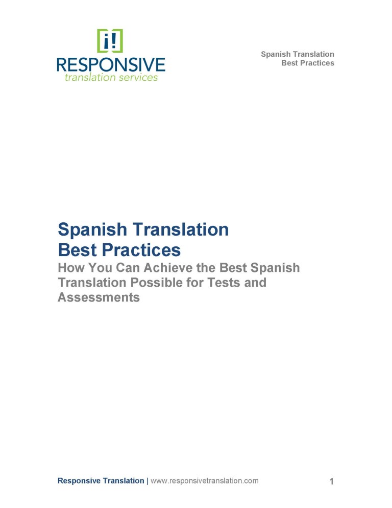 research study translation in spanish