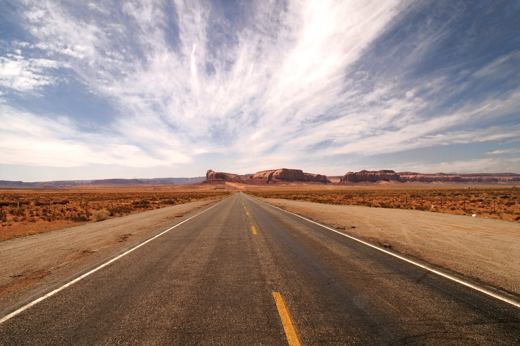 open road in the United States